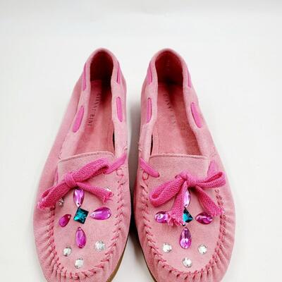 GIANNI BINI SOFT PINK VICTROLA 684 SIZE 10M LOAFERS MADE IN BRAZIL WITH ORIGINAL BOX