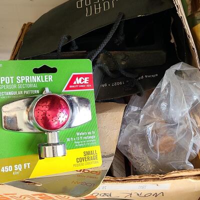 Lot 81: Metal Storage Rack with Garage Supplies 