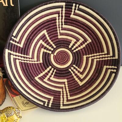 Lot 88: Rwanda Path To Peace Tribal Basket, Tribal Arts and More 