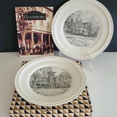 Lot 123: Vintage Glassboro Plates and Glassboro Images In America Book