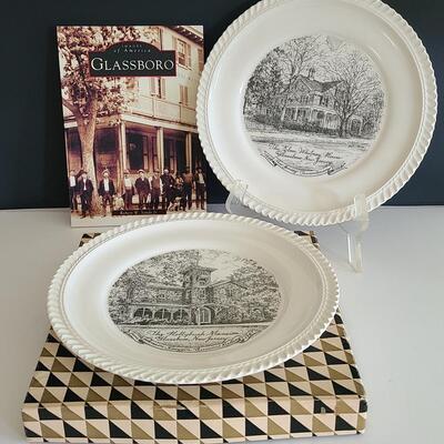 Lot 123: Vintage Glassboro Plates and Glassboro Images In America Book
