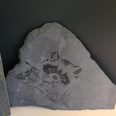 Lot 180: Irish Marble Coasters, Pottery, Slate and More 