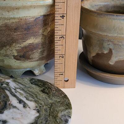 Lot 180: Irish Marble Coasters, Pottery, Slate and More 