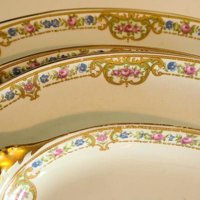 Lot 124: Canonsburg Serving China & Elegant Glassware