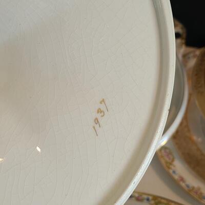 Lot 124: Canonsburg Serving China & Elegant Glassware