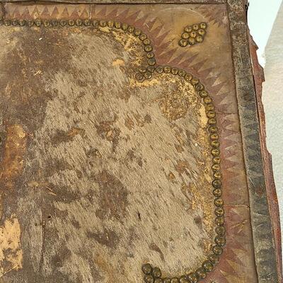 Lot 126: Antique Steamer Trunk with Antique Trunk Parts 