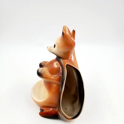 1956 MID CENTURY MODERN CERAMIC BOXING KANGAROO DRESSER CADDY/VALET