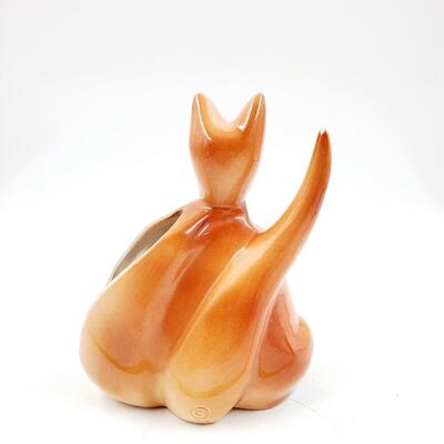 1956 MID CENTURY MODERN CERAMIC BOXING KANGAROO DRESSER CADDY/VALET