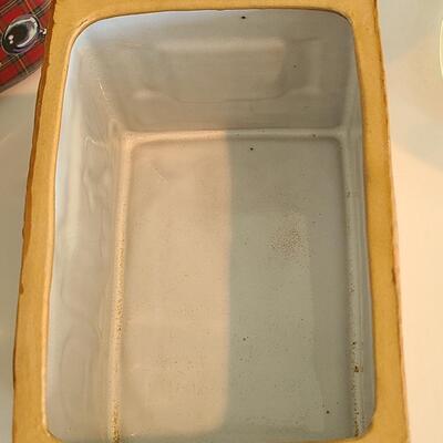 Lot 129: Vintage Puppy Chow Dog Treat Pottery Canister and More 