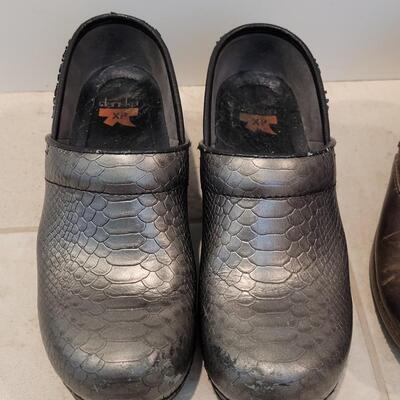 Lot 437: Dansko Faux Snake Skins Clogs