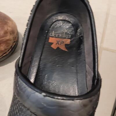 Lot 437: Dansko Faux Snake Skins Clogs