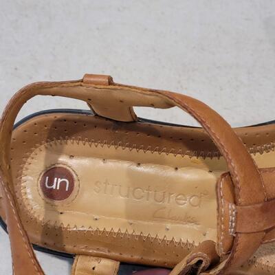 Lot 439: (2) Clark's Sandals (Brown & Gunmetal Gray)Size 7.5