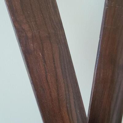 Lot 133: Antique/Vintage Tyro Wooden Downhill Skis with poles 