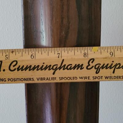 Lot 133: Antique/Vintage Tyro Wooden Downhill Skis with poles 