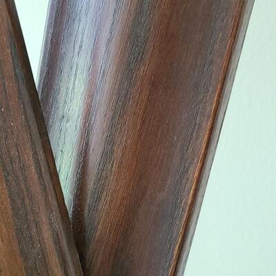 Lot 133: Antique/Vintage Tyro Wooden Downhill Skis with poles 