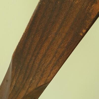 Lot 133: Antique/Vintage Tyro Wooden Downhill Skis with poles 