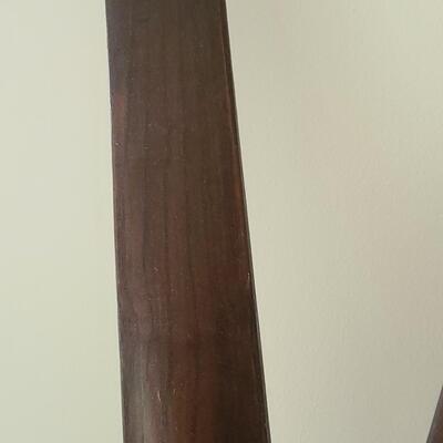 Lot 133: Antique/Vintage Tyro Wooden Downhill Skis with poles 