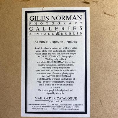 Giles Norman Framed Original Signed Print â€˜91 Aran Islands Ireland