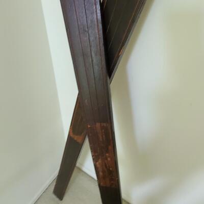 Lot 143: Antique Wood Skis 