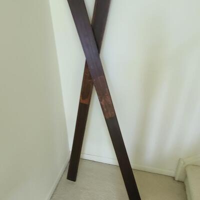 Lot 143: Antique Wood Skis 