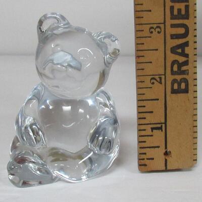 Fenton Clear Glass Small Bear