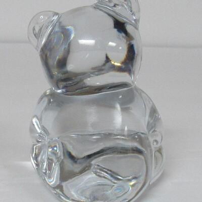 Fenton Clear Glass Small Bear