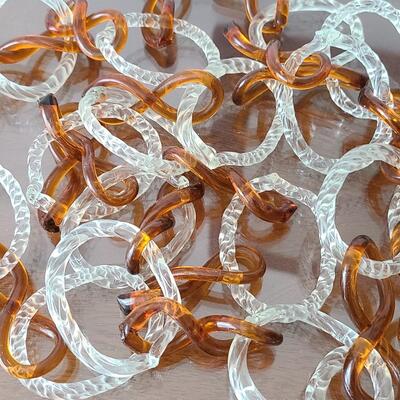 Lot 145: Handblown Antique Glass Chain 