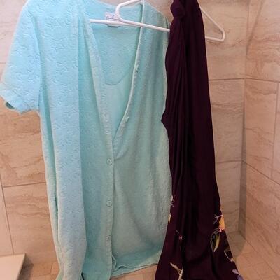 Lot 453: Short Terry Robe with Stars & Bathing Suit Cover Up