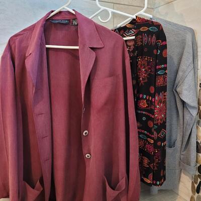 Lot 459: August Silk Blazer and 2 Light Jacket/Sweater