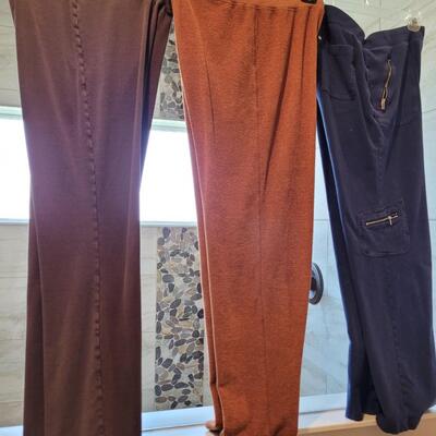 Lot 462: (3) Casua/Workout Pants (Brown, Rust and Navy) Medium/Large