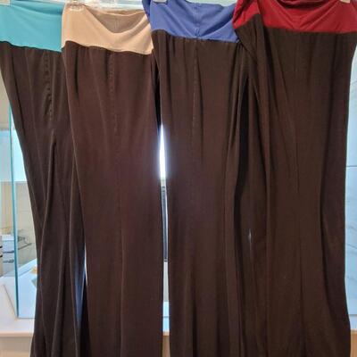 Lot 464: (4) Color Waist Band Black Lounge/Workout Pants- extra large