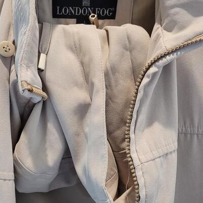Lot 470: London Fog Coat with Removable Hood (Suede like texture)