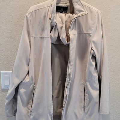 Lot 470: London Fog Coat with Removable Hood (Suede like texture)