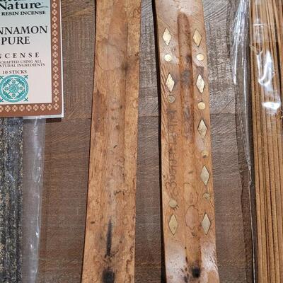 Lot 480: (2) Incense Burners and (4) Packages of Incense 