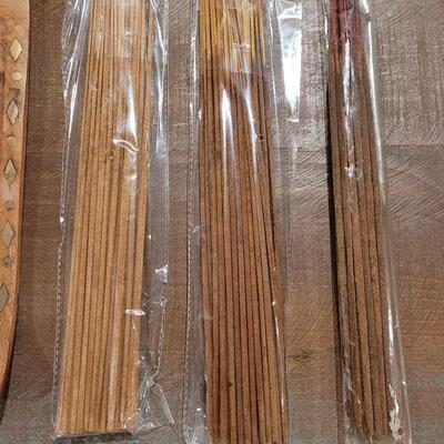 Lot 480: (2) Incense Burners and (4) Packages of Incense 