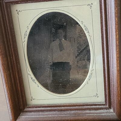 Lot 111: Antique Black & White Framed Photos/Frames 