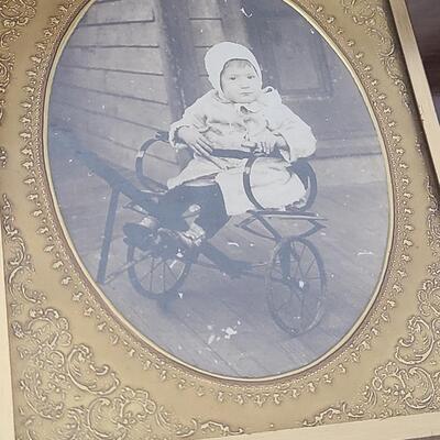 Lot 111: Antique Black & White Framed Photos/Frames 