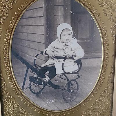 Lot 111: Antique Black & White Framed Photos/Frames 