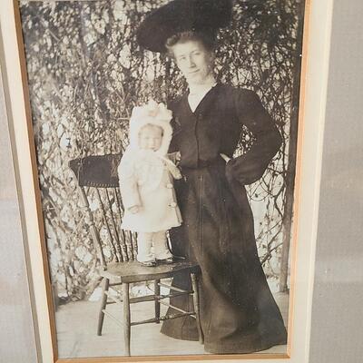 Lot 150: Antique/Vintage Black & White Photos in Frames 