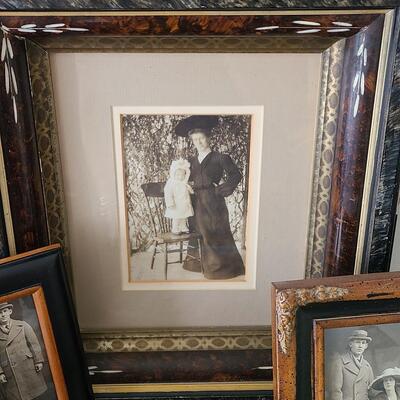 Lot 150: Antique/Vintage Black & White Photos in Frames 