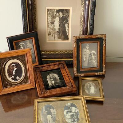 Lot 150: Antique/Vintage Black & White Photos in Frames 