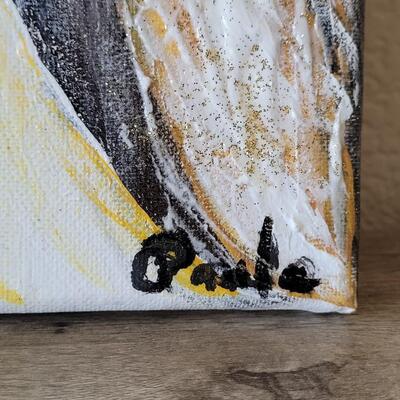 Lot 489: Angel Painting signed by Artist 