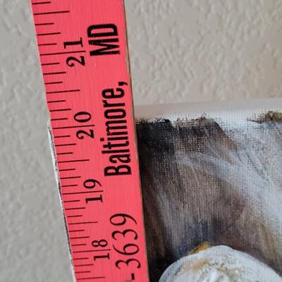 Lot 489: Angel Painting signed by Artist 