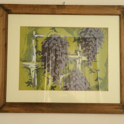 Lot 504U: Grapevine Painting by Local Artist 