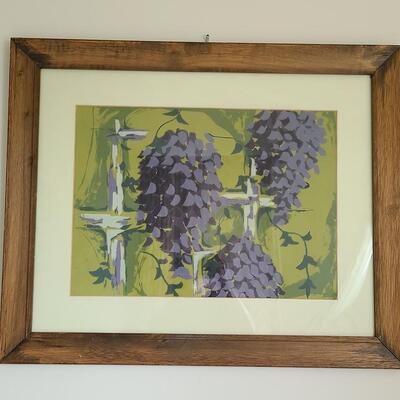 Lot 504U: Grapevine Painting by Local Artist 