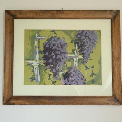 Lot 504U: Grapevine Painting by Local Artist 