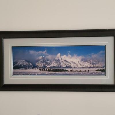 Lot 418U: Framed Landscape Artwork signed by Thomas D. Mangelsen 