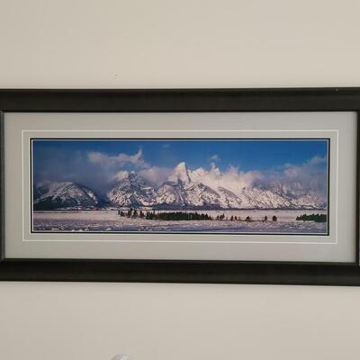 Lot 418U: Framed Landscape Artwork signed by Thomas D. Mangelsen 