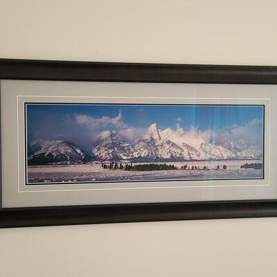 Lot 418U: Framed Landscape Artwork signed by Thomas D. Mangelsen 
