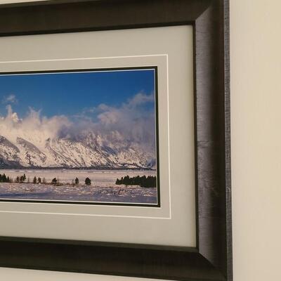 Lot 418U: Framed Landscape Artwork signed by Thomas D. Mangelsen 